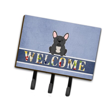 Carolines Treasures French Bulldog Black Welcome Leash or Key Holder BB5595TH68